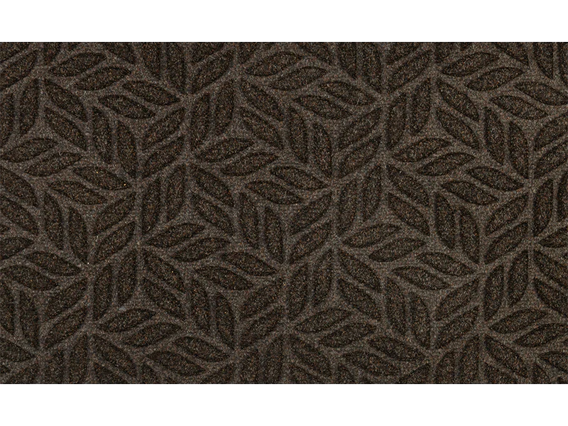 שטיח כניסה לבית דגם DUNE Leaves Dark Brown