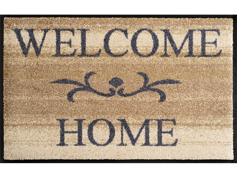שטיח דגם "Welcome Home" בז'